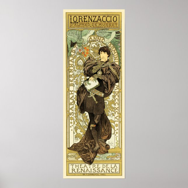 LORENZACCIO Theatre De Le Renaissance Old French Poster (Front)