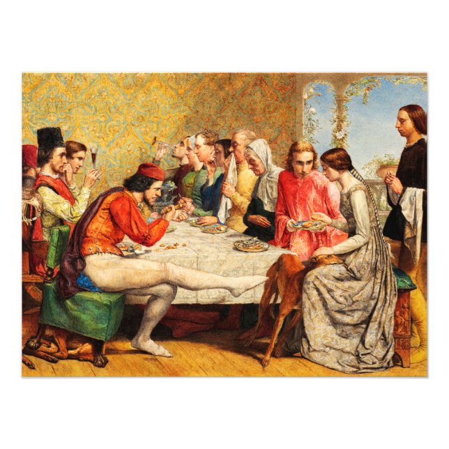 Lorenzo and Isabella by John Everett Millais Photo Print (Front)