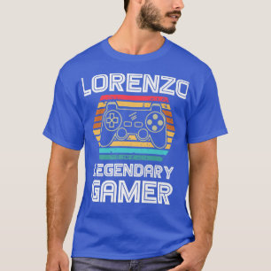 LORENZO Legendary video gamer custom name personal T-Shirt
