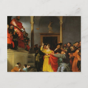 Lorenzo Lotto- St. Lucia in front of the judges Postcard