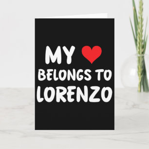 Lorenzo - My Heart Belongs To Lorenzo - Love Card