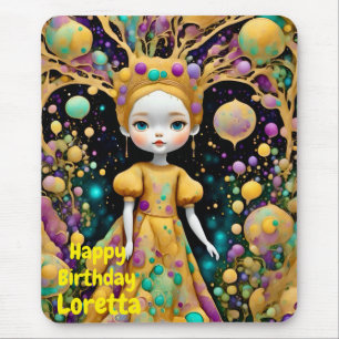 LORETTA ~ Strange Birthday Girl ~ Mousepad
