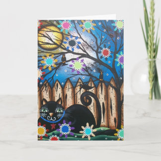 Lori Everett_ Day Of The Dead,Black Cat,Mexican Card