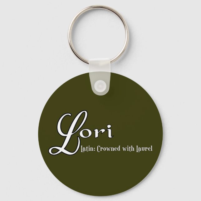 Lori Personalised Name Gifts Key Ring (Front)
