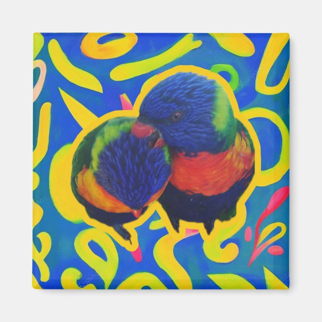 Lorikeets Magnet (Front)