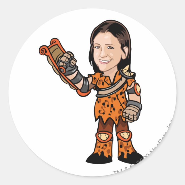 LornaDesparow Tyrannia Staff Player Classic Round Sticker (Front)