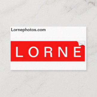 Lorne buisness card