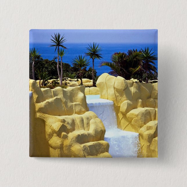 Loro Park, Tenerife 15 Cm Square Badge (Front)