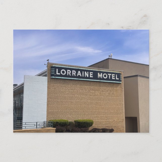 Lorraine Motel Sign Postcard (Front)