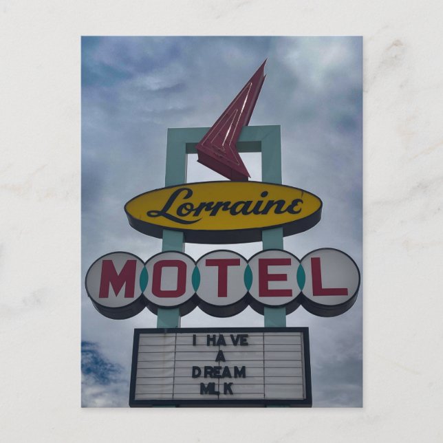 Lorraine Motel Sign Postcard (Front)