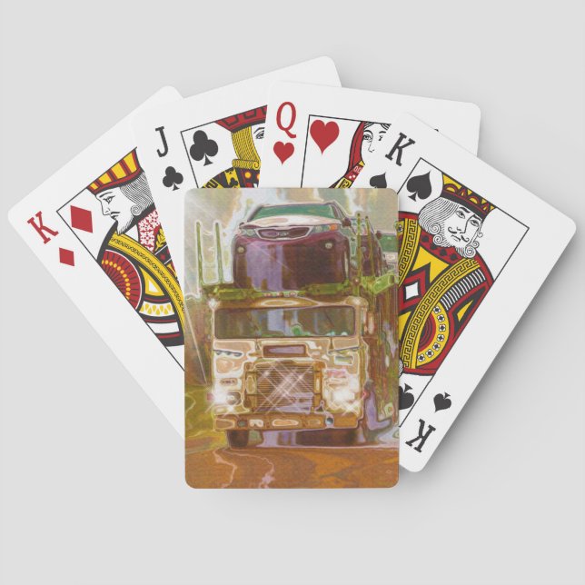 Lorry Big Rig Truck-Driver's Card Deck (Back)