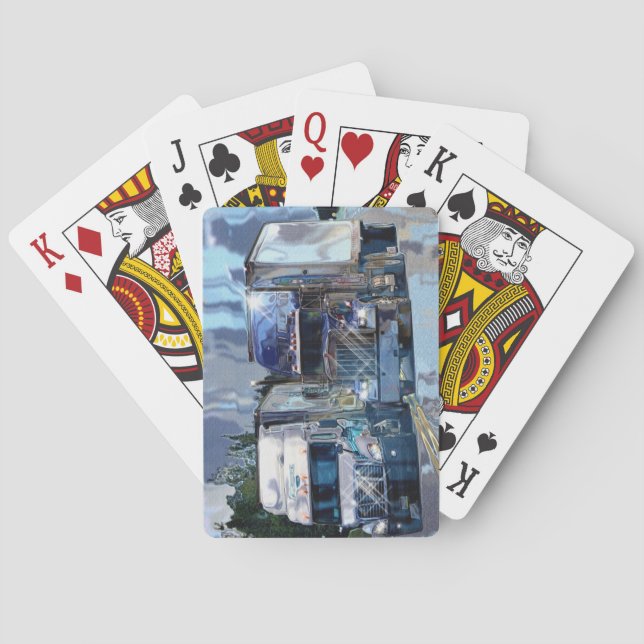 Lorry Big Rig Truck-Driver's Card Deck (Back)
