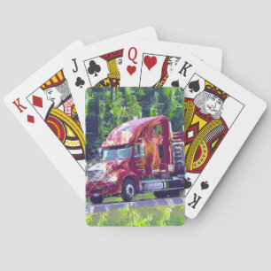 Lorry Big Rig Truck-Driver's Card Deck