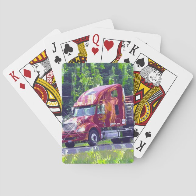 Lorry Big Rig Truck-Driver's Card Deck (Back)