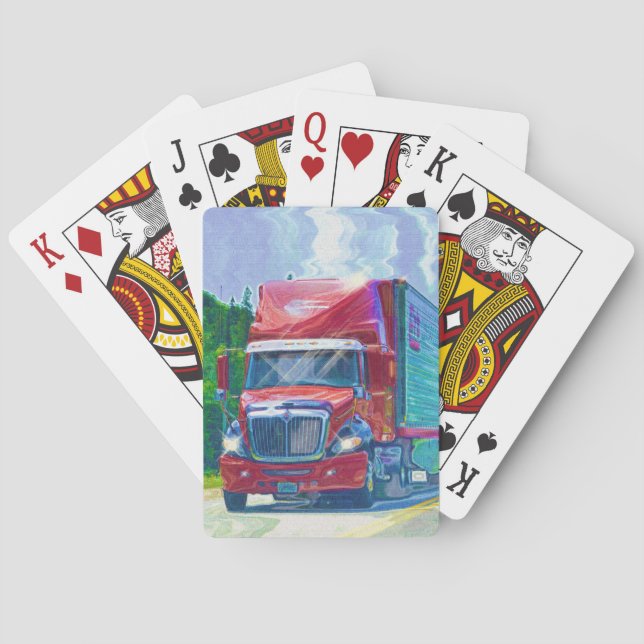 Lorry Big Rig Truck-Driver's Card Deck (Back)