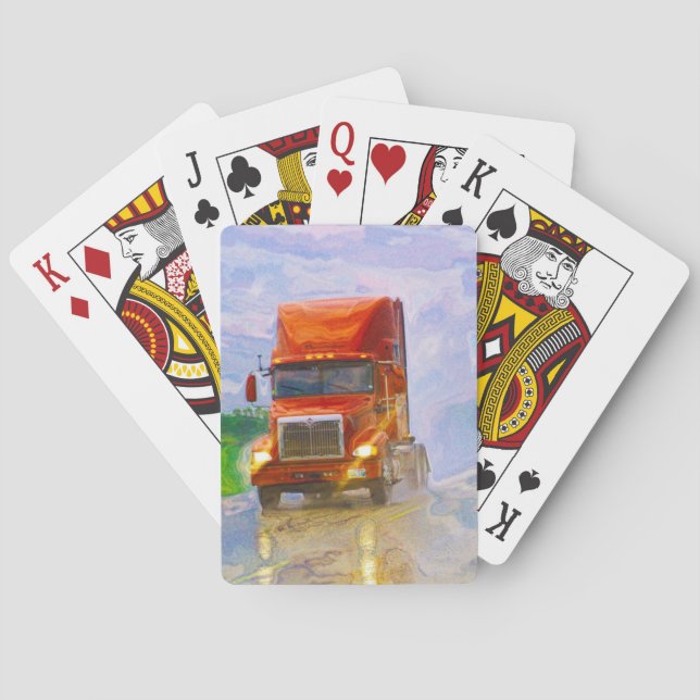 Lorry Big Rig Truck-Driver's Card Deck (Back)