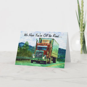 LORRY DRIVERS & TRUCKERS Get Well Soon Card