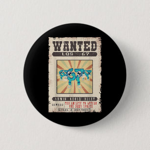 Los 67 Brainrot Funny Wanted Poster For Boys Kids  6 Cm Round Badge