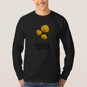 Los Altos California CA Poppy Flower State City Vi T-Shirt