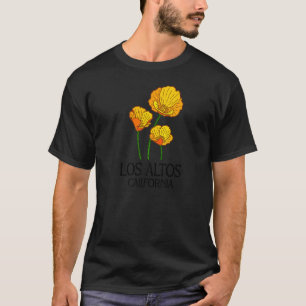 Los Altos California CA Poppy Flower State City Vi T-Shirt