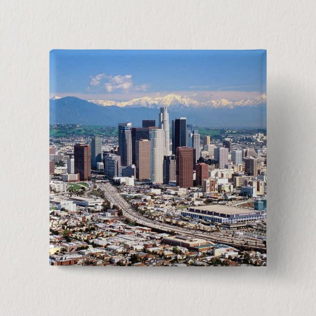 Los Angeles 15 Cm Square Badge (Front)