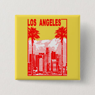 Los Angeles 15 Cm Square Badge