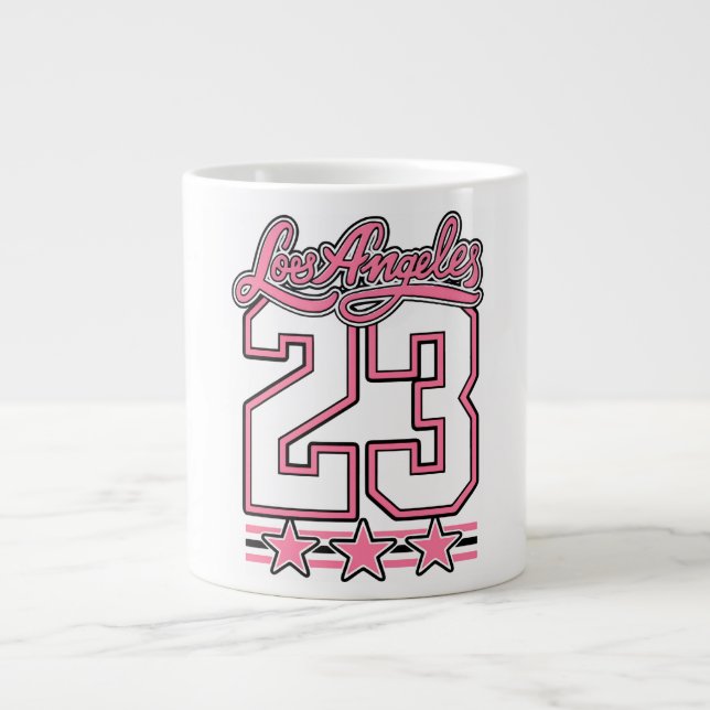 Los Angeles 23 Pink Aesthetic Coffee Mug (Front)
