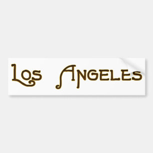 Los Angeles Art Deco Logo Bumper Sticker
