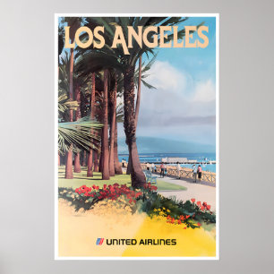 Los Angeles Art Poster California Vintage Poster