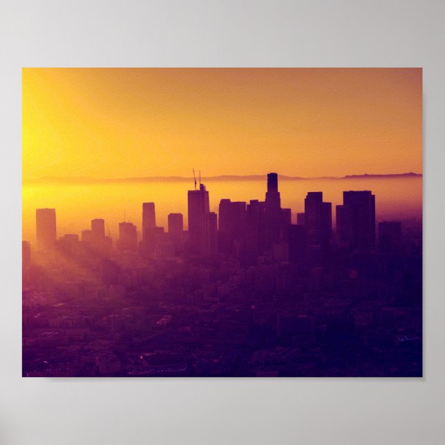 Los Angeles at sunset Poster (Front)