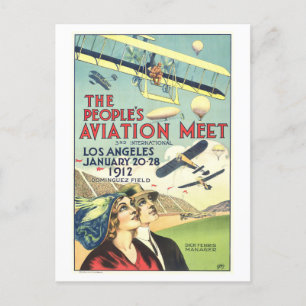 Los Angeles Aviation Meet Advertisement Postcard