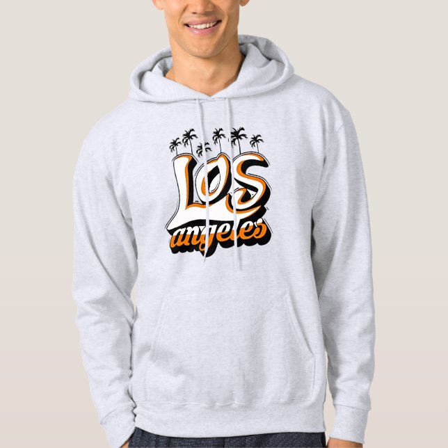 Los Angeles Basic Hooded Sweatshirt – Iconic Style (Front)
