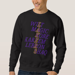 Los Angeles Basketball La Basketball Sweatshirt