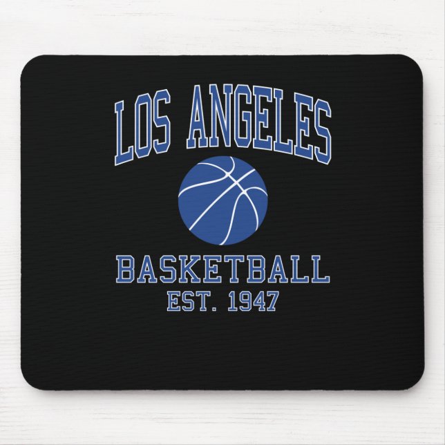 Los Angeles Basketball  Mouse Mat (Front)