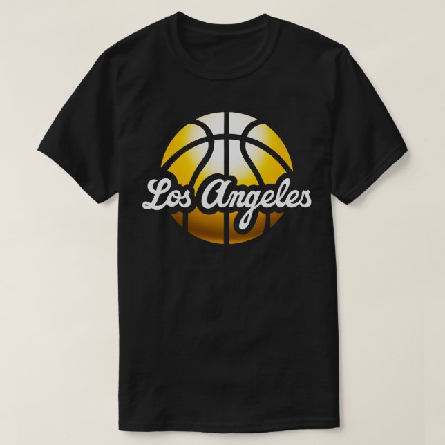 Los Angeles Basketball T-Shirt (Design Front)