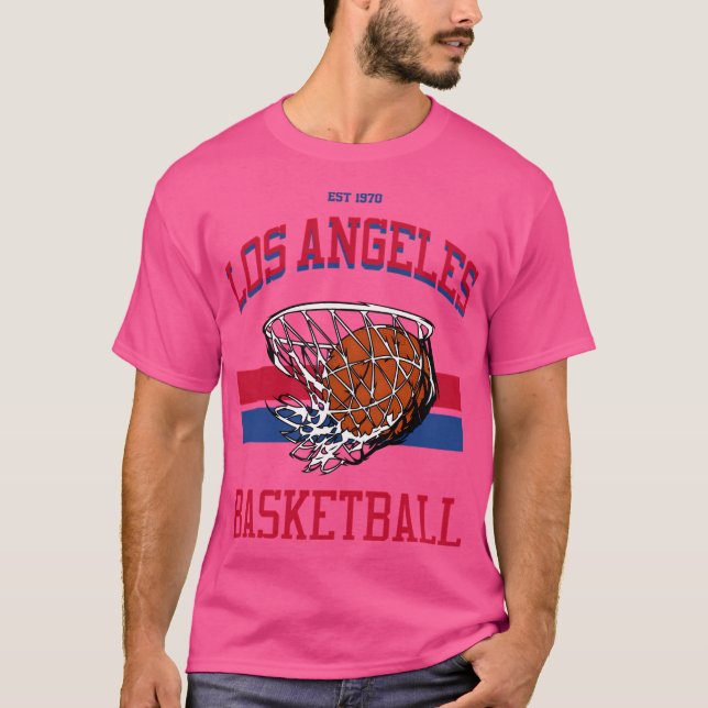 Los Angeles Basketball Varsity Style T-Shirt (Front)