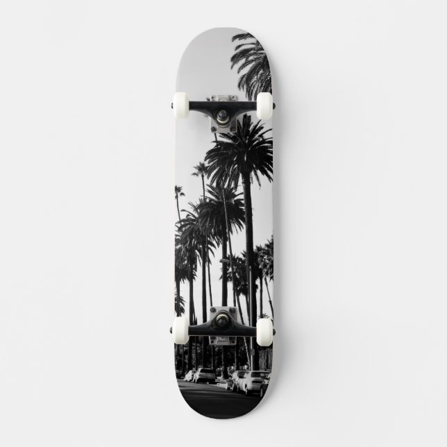 Los Angeles Beverly Hills Palm Trees Skateboard (Front)