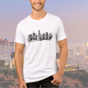 Los Angeles Black Graphic T-Shirt Tri-Blend Shirt