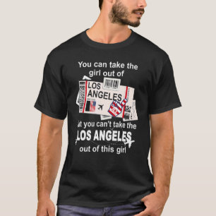 Los Angeles Boarding Pass Los Angeles Girl L A T-Shirt