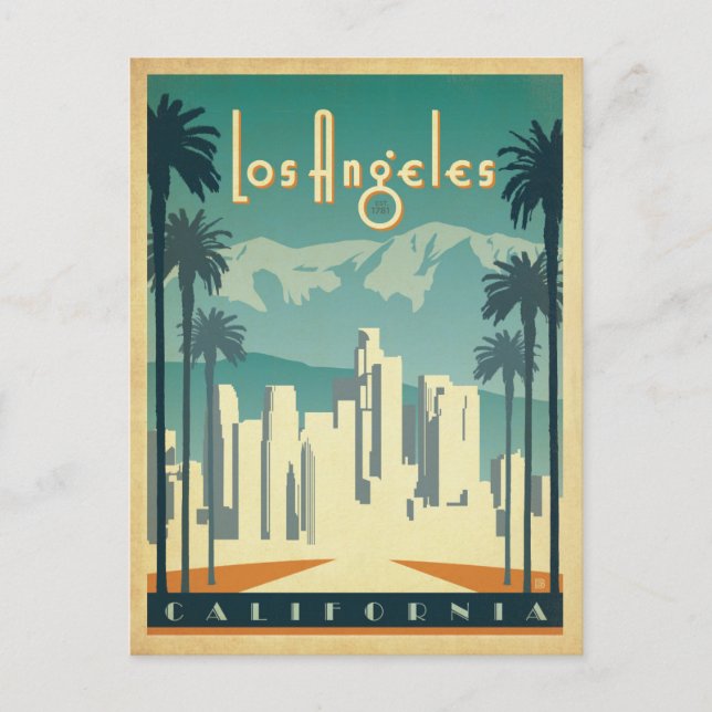 Los Angeles, CA 2 Postcard (Front)