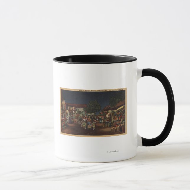 Los Angeles, CA - Olvera Street Mug (Right)