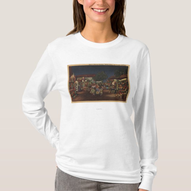 Los Angeles, CA - Olvera Street T-Shirt (Front)