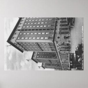 Los Angeles, CA View of Biltmore Hotel Poster