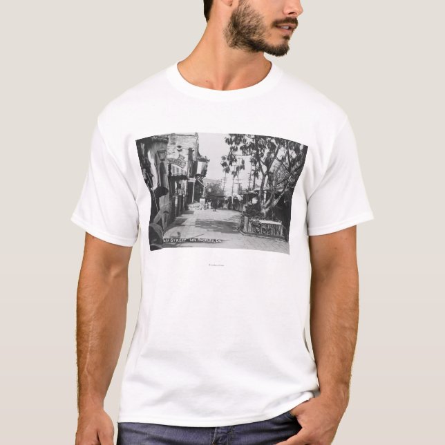 Los Angeles, CA View of Olvera Street T-Shirt (Front)