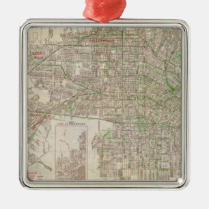 Los Angeles, California 2 Metal Tree Decoration