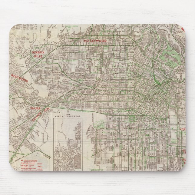 Los Angeles, California 2 Mouse Mat (Front)