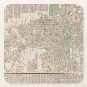 Los Angeles, California 2 Square Paper Coaster