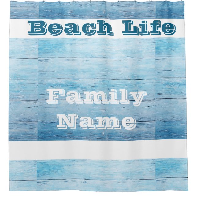 Los Angeles california beach home decor  Shower Curtain (Front)