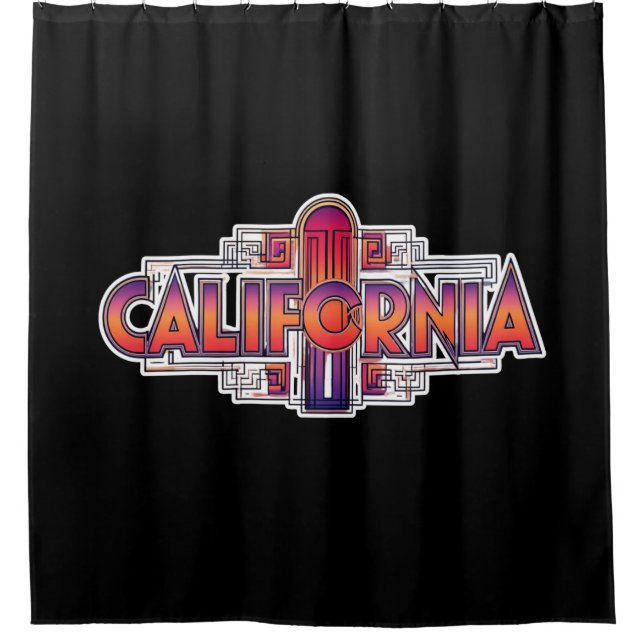 Los Angeles california beach home decor  Shower Curtain (Front)