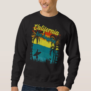 Los Angeles California Beach Retro Vintage Sunset Sweatshirt